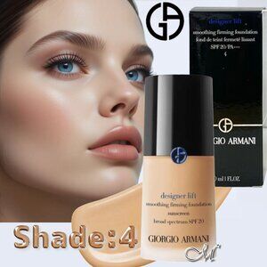 Giorgio Armani Designer Lift Smoothing Firming Foundation*SFF 20 PA~ "4" NIB